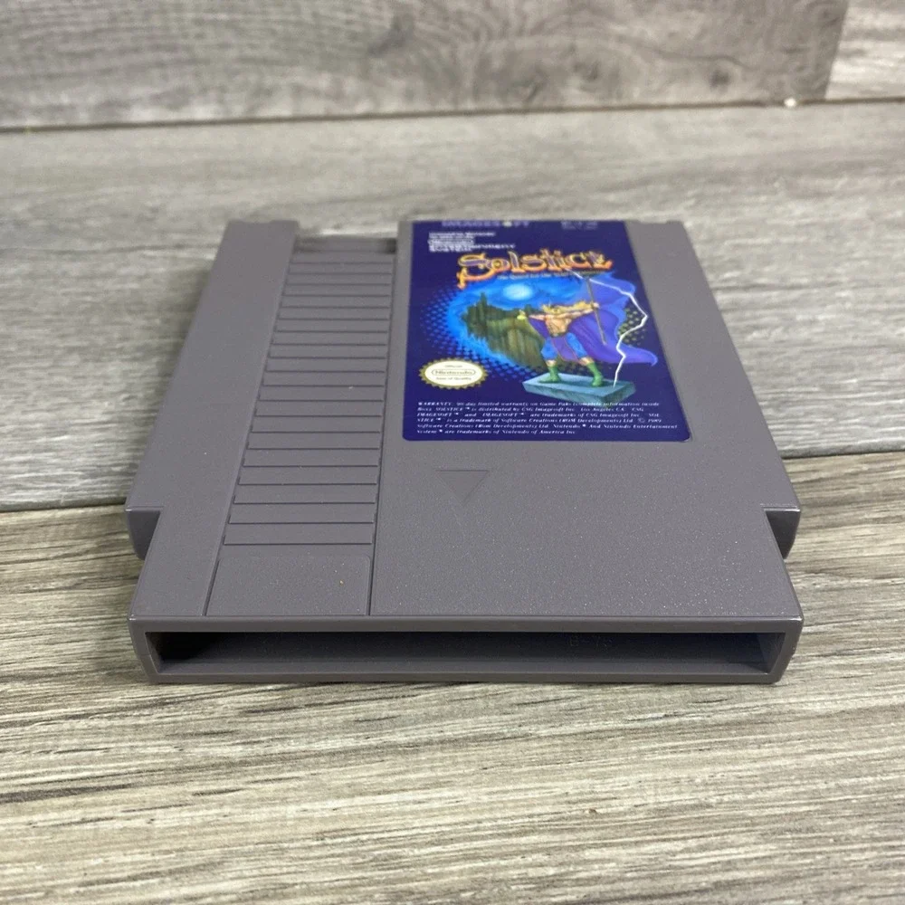 SOLSTICE‎ ORIGINAL CLASSIC VIDEO GAME Nintendo System 1985 CARTRIDGE NES